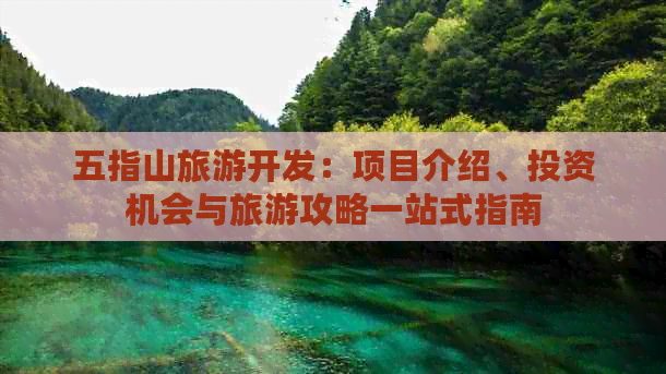 五指山旅游開發 項目介紹、投資機會與旅游攻略一站式指南